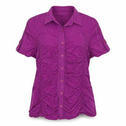 Mango Womens Purple   Tunic Button-Up Size XL