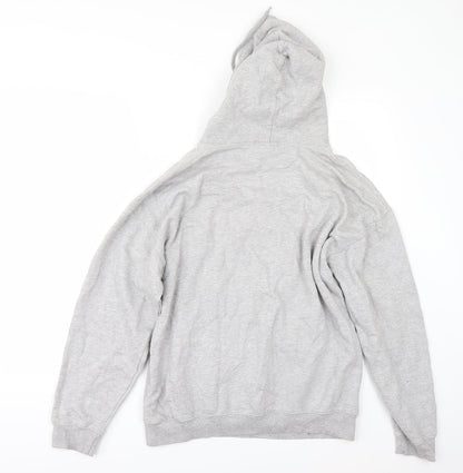 Back view of STYLIWISE women’s grey pullover hoodie, size S