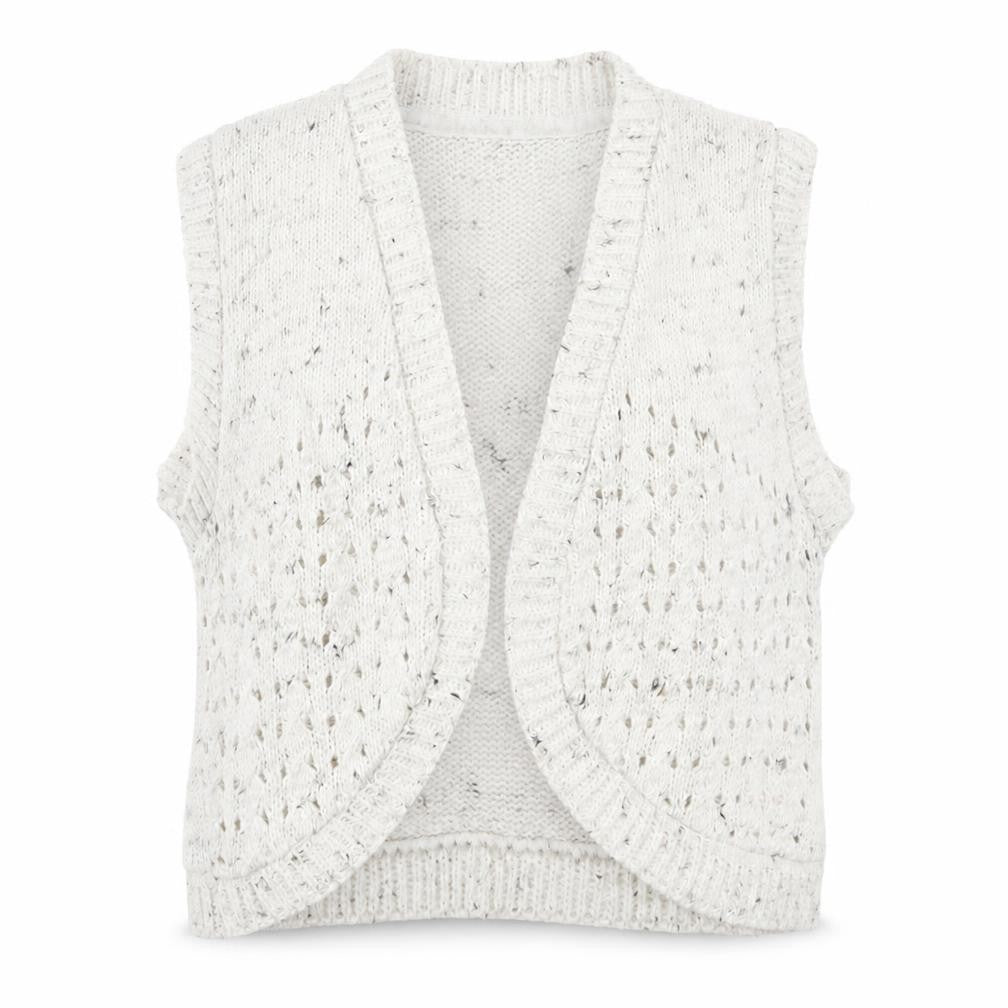 Front view of Primark women’s beige cardigan jumper, size UK 12