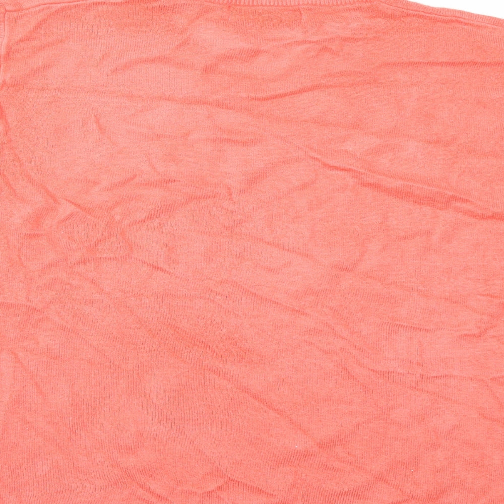Affections Womens Orange   Pullover Jumper Size L