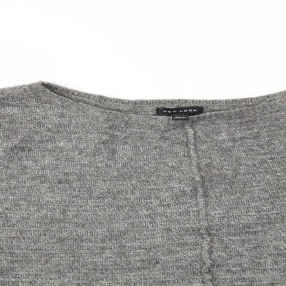 New Look Womens Grey  Knit Pullover Jumper Size L
