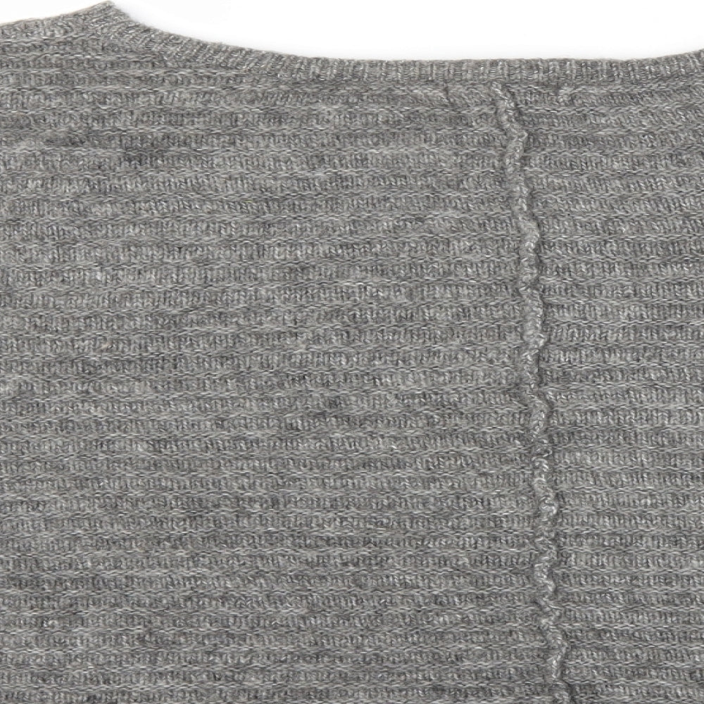 New Look Womens Grey  Knit Pullover Jumper Size L