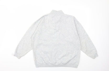 Back view of Nature Republic women’s grey pullover sweatshirt, size S
