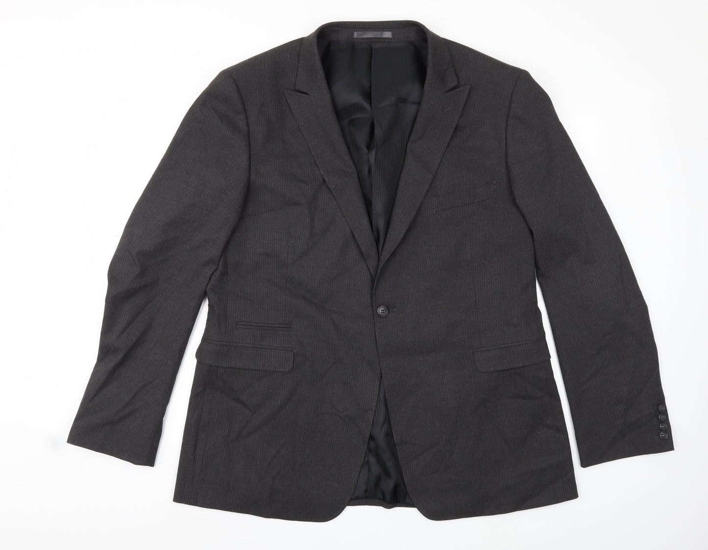 Mens UK Size 48 Burton Regular Grey Suit Jacket
