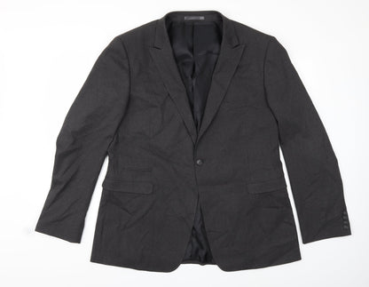 Mens UK Size 48 Burton Regular Grey Suit Jacket