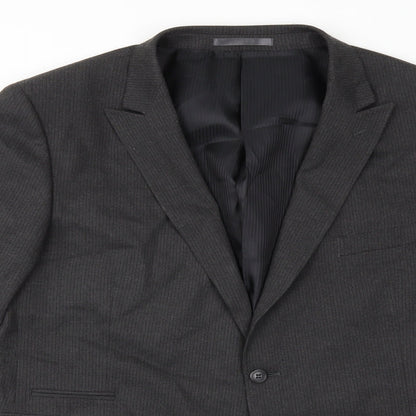 Mens UK Size 48 Burton Regular Grey Suit Jacket