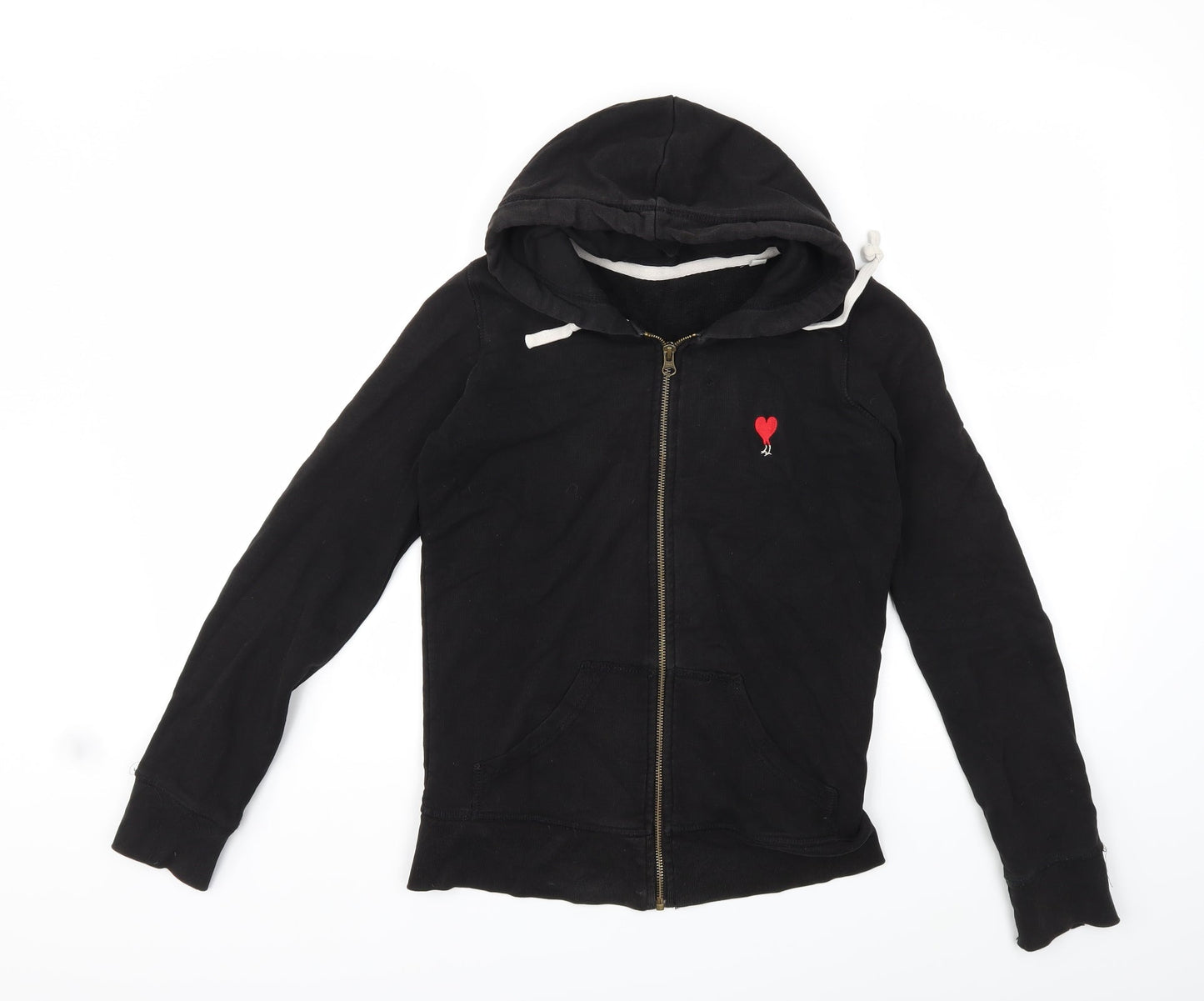 Preworn Womens Black   Full Zip Hoodie Size XS