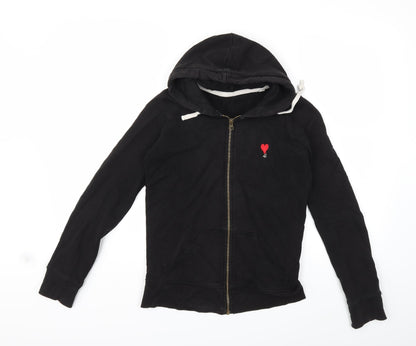 Preworn Womens Black   Full Zip Hoodie Size XS