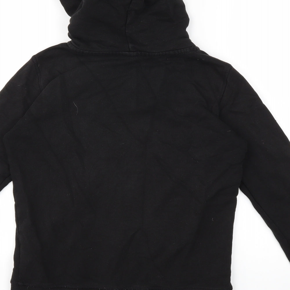 Preworn Womens Black   Full Zip Hoodie Size XS