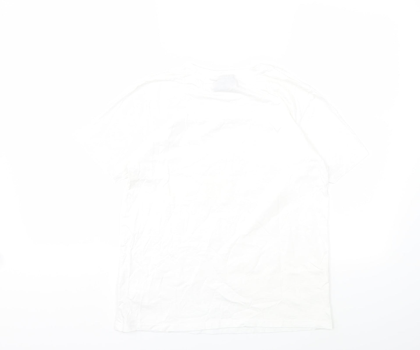 Netflix Womens White   Basic T-Shirt Size 10