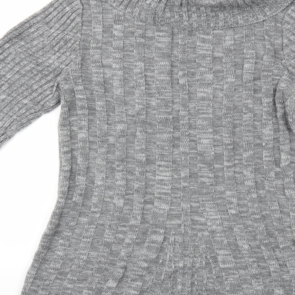 Brand and care label for Bonmarché women’s grey knit jumper, size S