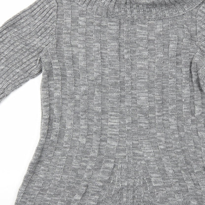 Brand and care label for Bonmarché women’s grey knit jumper, size S