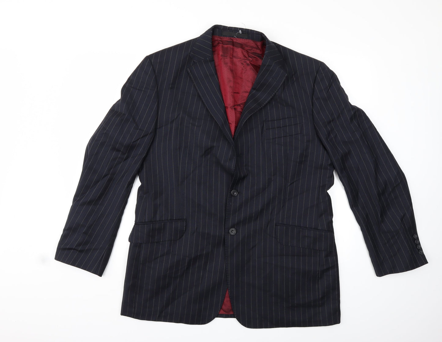 Mens UK Size 42 Preworn Regular Blue Suit Jacket