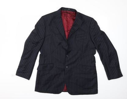 Mens UK Size 42 Preworn Regular Blue Suit Jacket