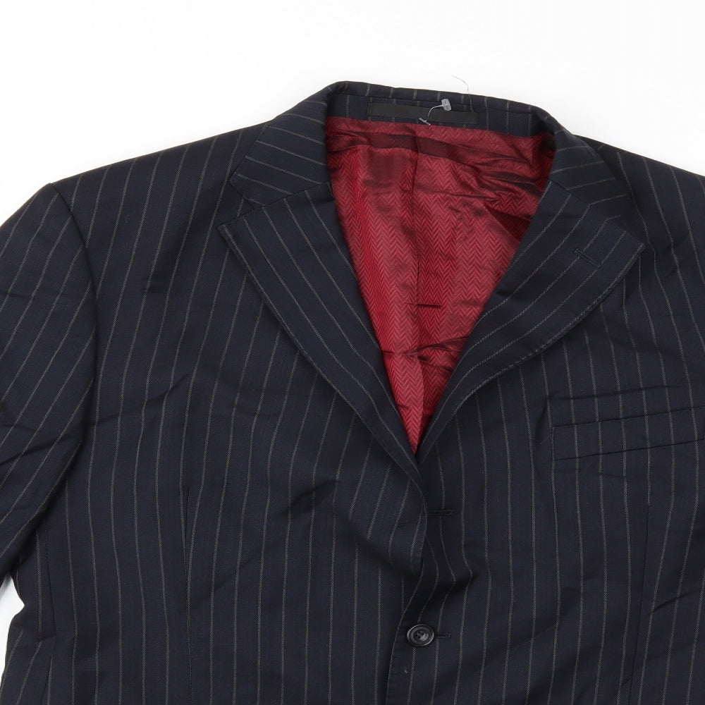 Mens UK Size 42 Preworn Regular Blue Suit Jacket
