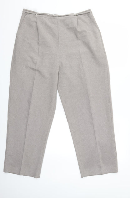 Bonmarché Womens Grey   Trousers  Size 18 L26 in