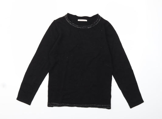 anna rose Womens Black  Knit Pullover Jumper Size S