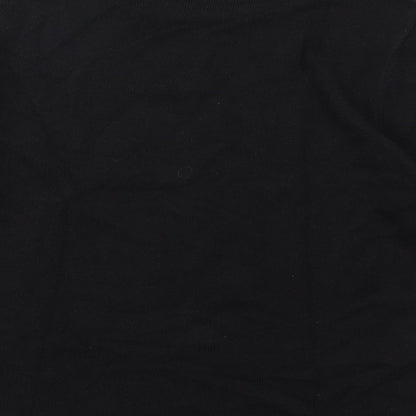 Brand and care label for anna rose women’s black knit jumper, size S