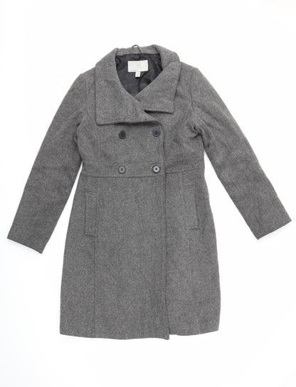 Womens UK Size M Old Navy Grey Trench Coat