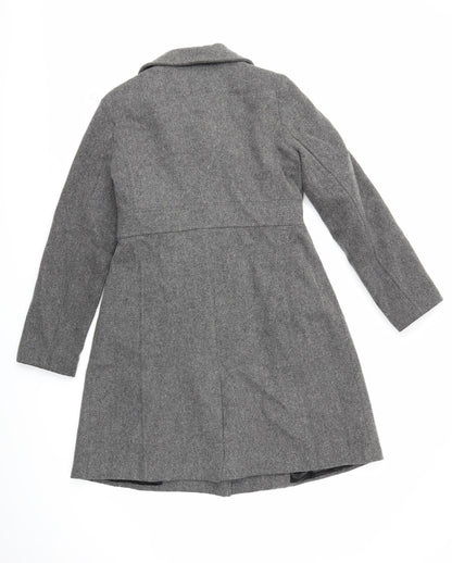 Womens UK Size M Old Navy Grey Trench Coat