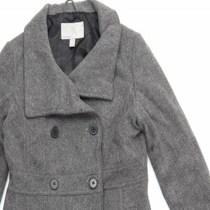 Womens UK Size M Old Navy Grey Trench Coat
