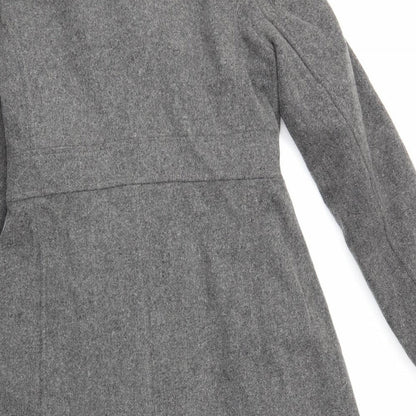 Womens UK Size M Old Navy Grey Trench Coat