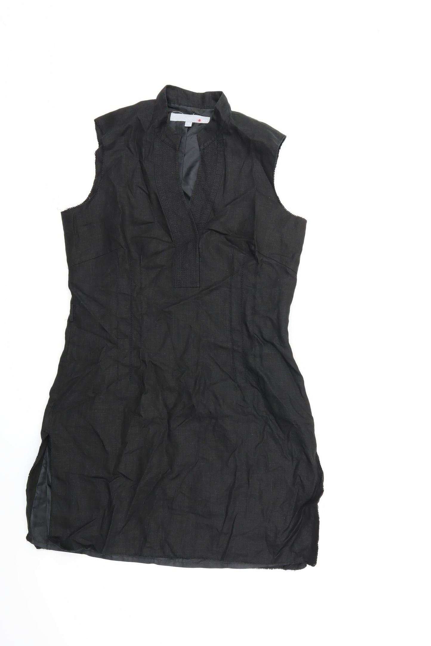 Womens UK Size 10 NEXT Black Tunic Tank