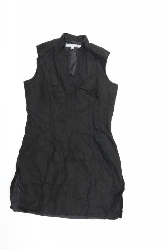 Womens UK Size 10 NEXT Black Tunic Tank