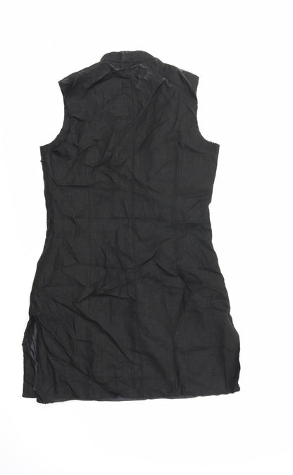 Womens UK Size 10 NEXT Black Tunic Tank