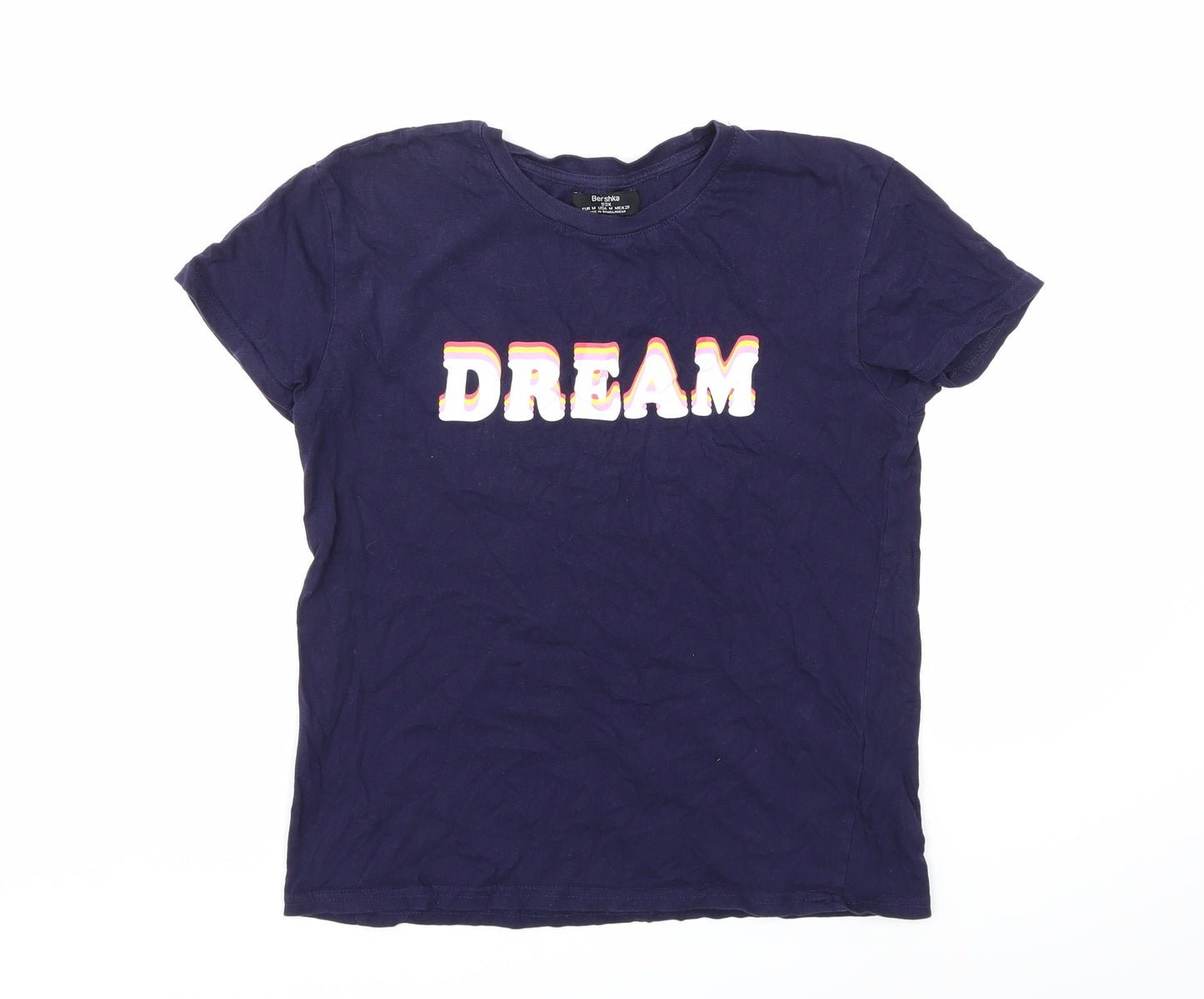 Bershka Womens Blue   Basic T-Shirt Size M