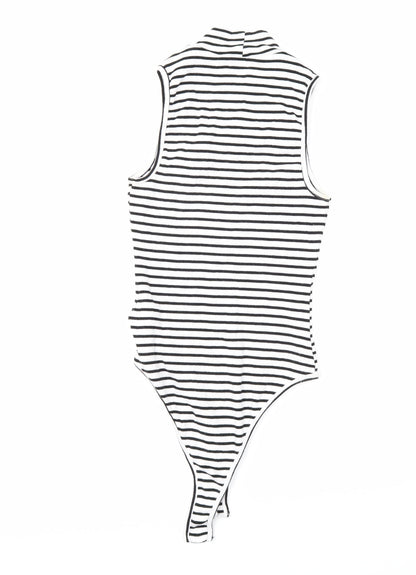Womens UK Size 10 New Look White Basic Tank