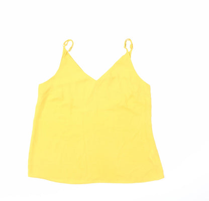 Primark Womens Yellow   Basic Tank Size 10