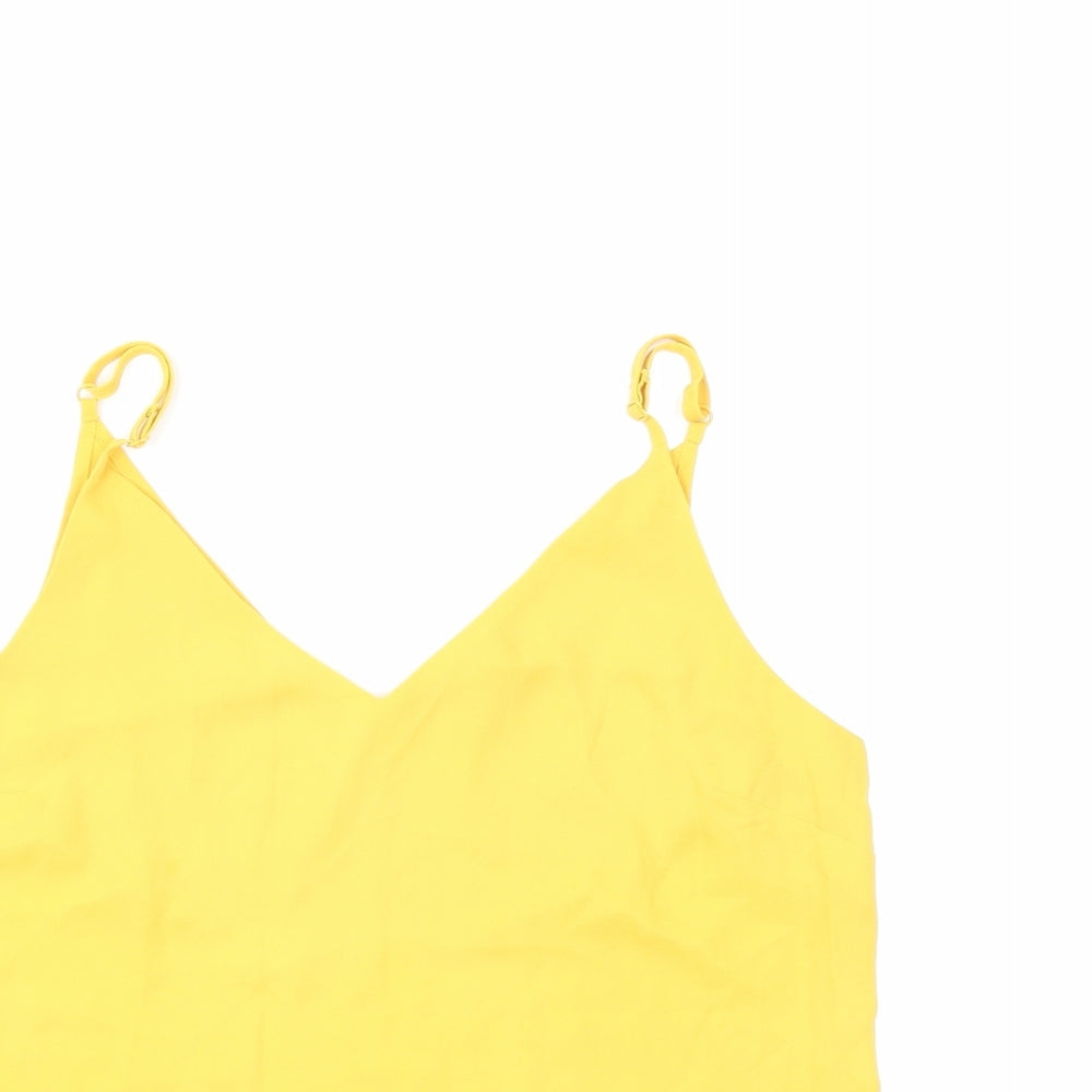 Primark Womens Yellow   Basic Tank Size 10