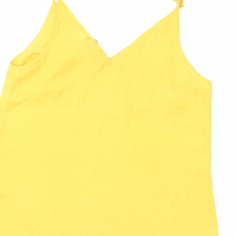 Primark Womens Yellow   Basic Tank Size 10