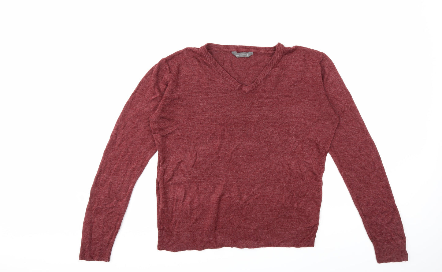 Cedar Wood State Mens Red  Knit Pullover Jumper Size XL