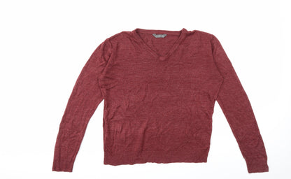 Cedar Wood State Mens Red  Knit Pullover Jumper Size XL