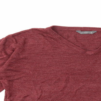 Cedar Wood State Mens Red  Knit Pullover Jumper Size XL