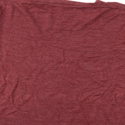 Cedar Wood State Mens Red  Knit Pullover Jumper Size XL