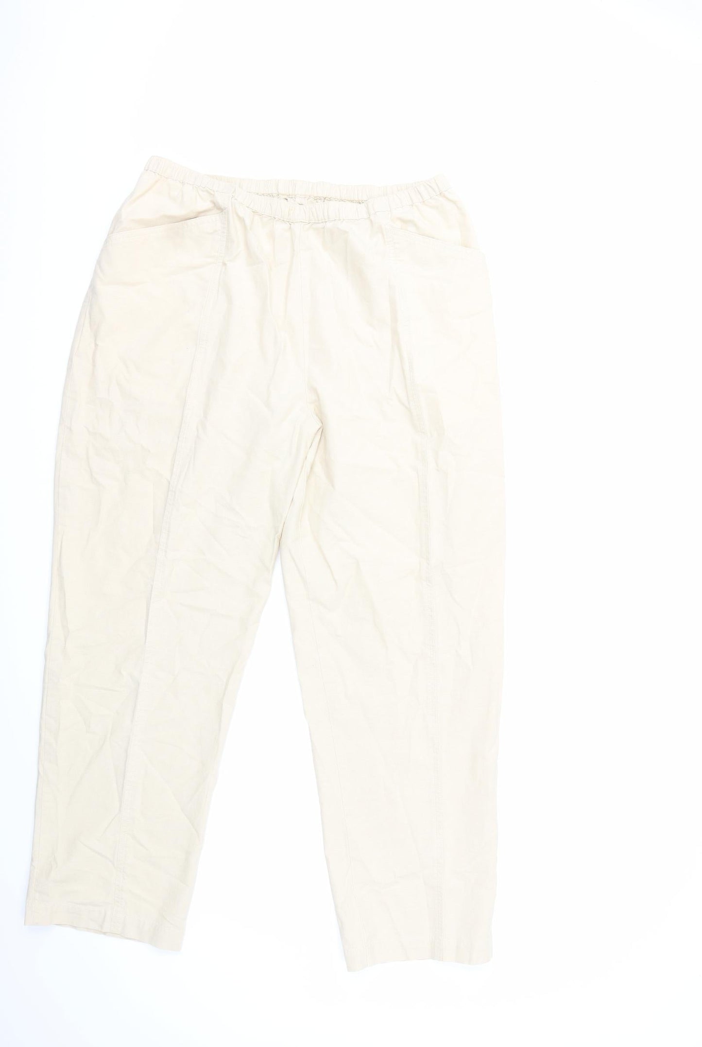 Womens UK Size 18 EWM Regular Fit  Beige Trousers