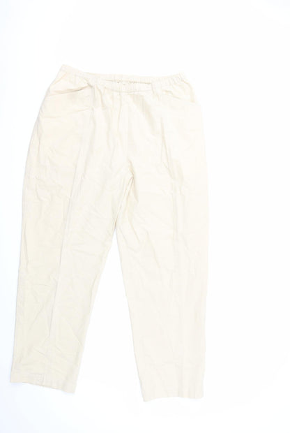 Womens UK Size 18 EWM Regular Fit  Beige Trousers