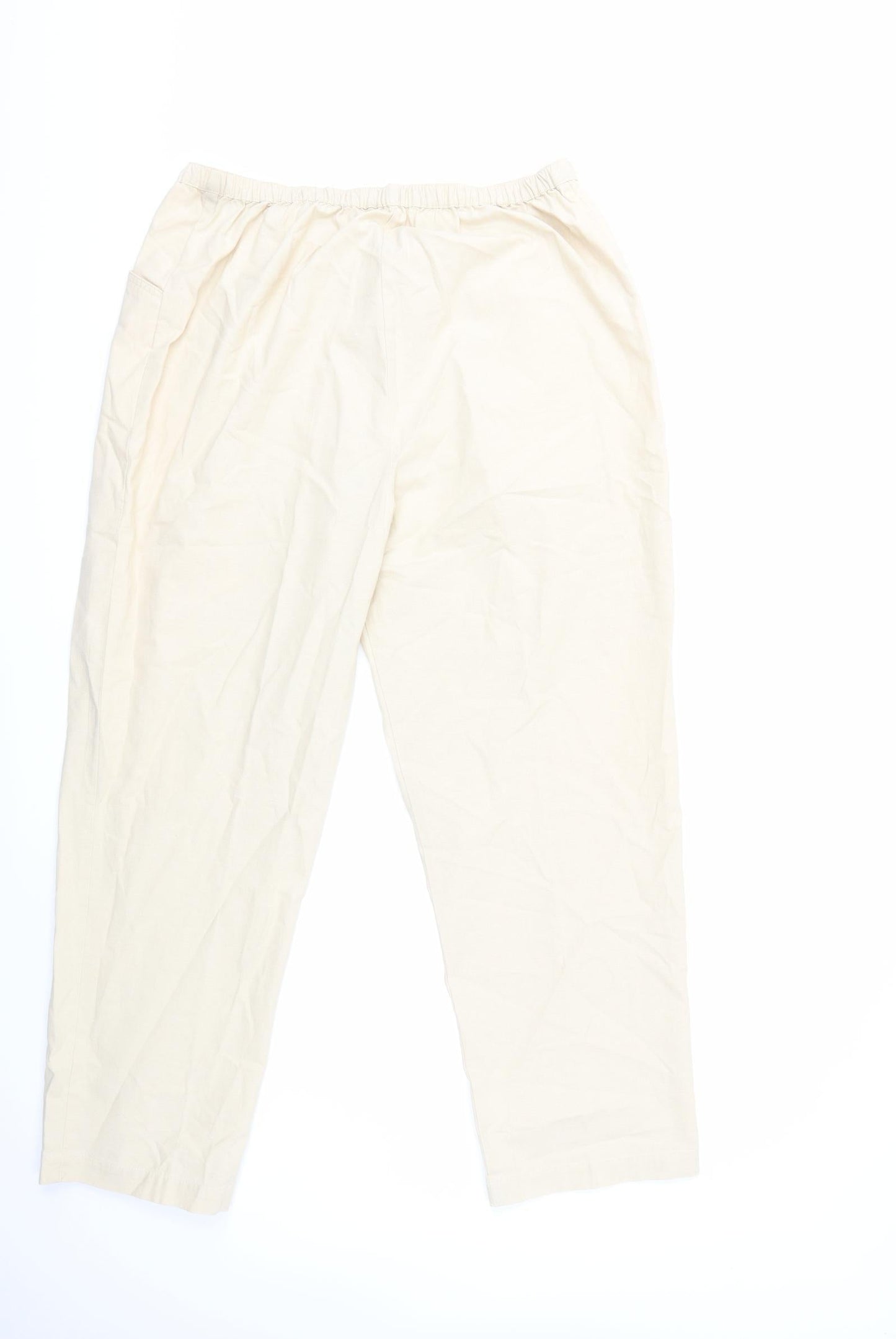 Womens UK Size 18 EWM Regular Fit  Beige Trousers