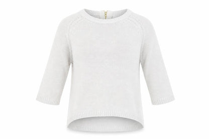 Front view of Zara women’s grey knit jumper, size S