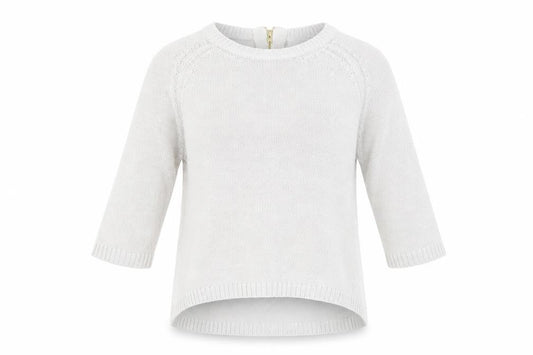 Front view of Zara women’s grey knit jumper, size S