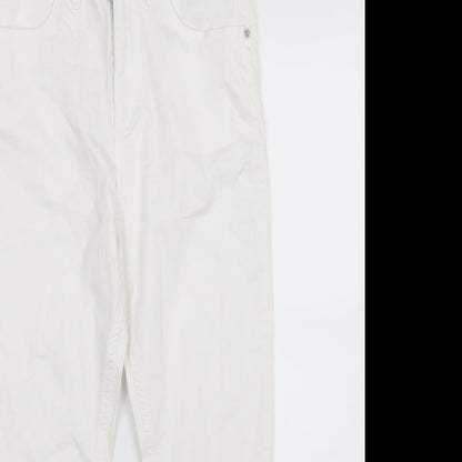 Womens UK Size 10 Marks and Spencer Regular Fit Skinny White Jeans