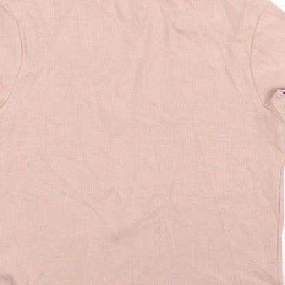 Womens UK Size 16 New Look Pink Basic T-Shirt