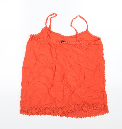 Womens UK Size 8 F&F Red Basic Blouse