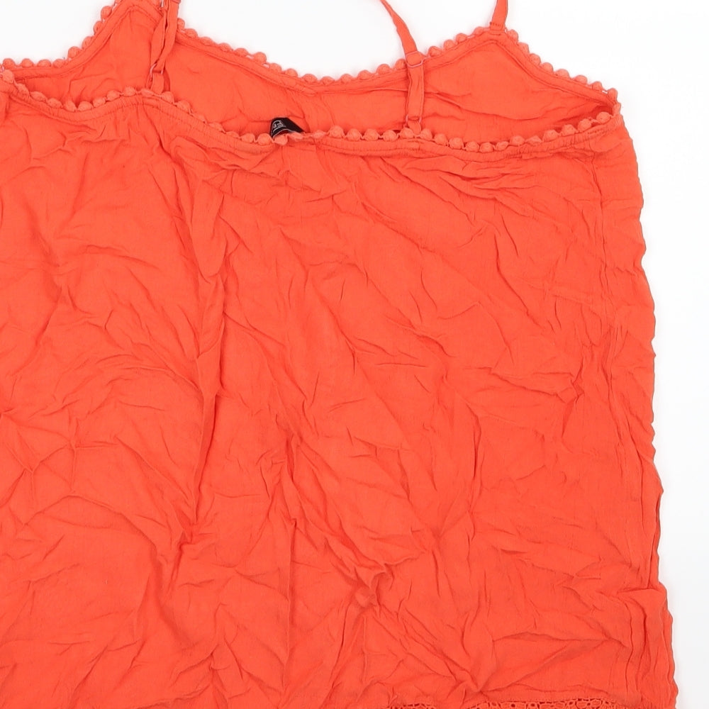 Womens UK Size 8 F&F Red Basic Blouse