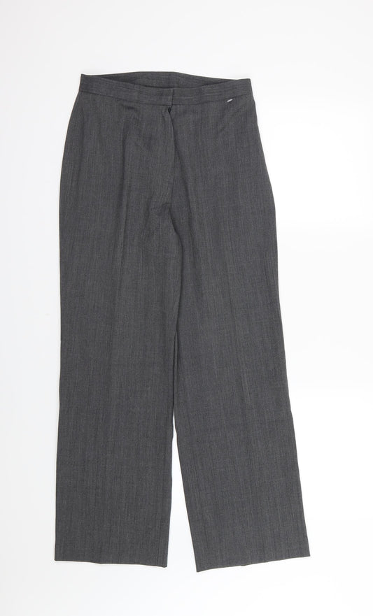 Womens UK Size 10 Artigiano Regular Fit  Grey Trousers
