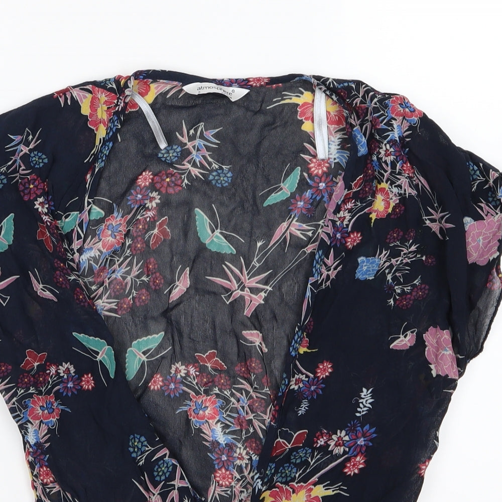 Womens UK Size 8 Atmosphere Blue Basic Blouse