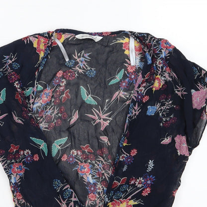 Womens UK Size 8 Atmosphere Blue Basic Blouse
